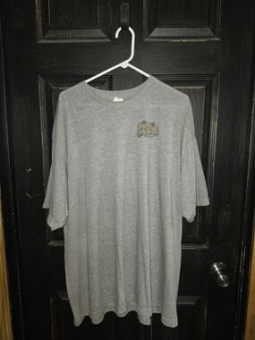 Men's Gray Graphic Crew Neck T-Shirt size 3XL